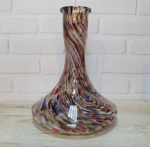 КолбыGloriole Glass Craft Color С белыми, коричневыми, красными и синими узорами
