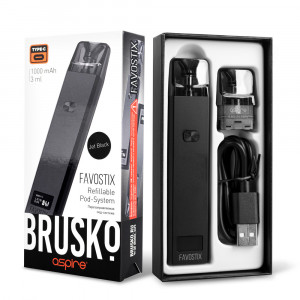 FavostixУстройство Brusko Favostix, 1000 mAh, ЧЕРНЫЙ