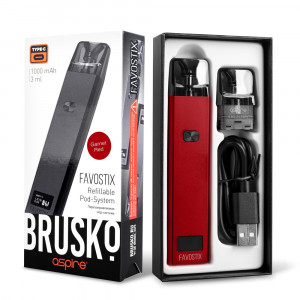 FavostixУстройство Brusko Favostix, 1000 mAh, Красный